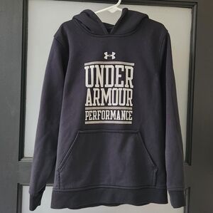 NWOT Boys Black Under Armour Hoodie YOUTH Small